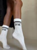 Skarpetki STRIPES – ecru-czarne