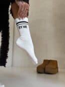 Skarpetki STRIPES – ecru-czarne