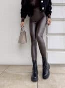 Legginsy LEATHER - mleczna czekolada Legginsy LEATHER - mleczna czekolada