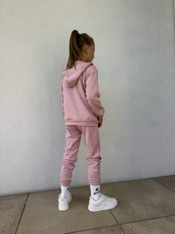 Komplet dziecięcy kaptur LOGO – różowy