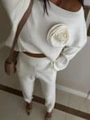 Komplet DELANI LONG – ecru