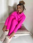 Sweter golf INKO - mocny róż