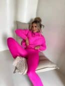 Sweter golf INKO - mocny róż