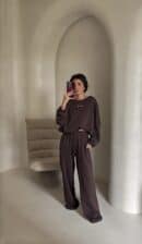 Komplet SYDNEY - czekoladowy