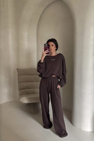 Komplet SYDNEY - czekoladowy