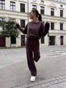 Komplet SYDNEY - czekoladowy