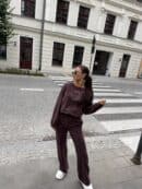 Komplet SYDNEY - czekoladowy