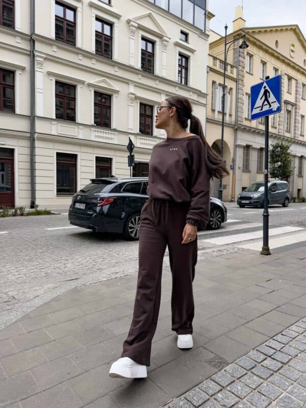 Komplet SYDNEY - czekoladowy