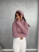 Sweter golf INKO - ametyst