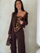 Marynarka SLIM - czekoladowa