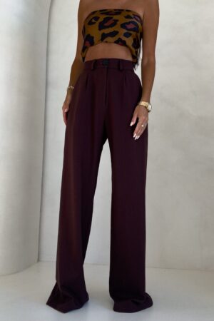 Spodnie SIMPLE - czekoladowe