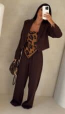 Spodnie SIMPLE - czekoladowe