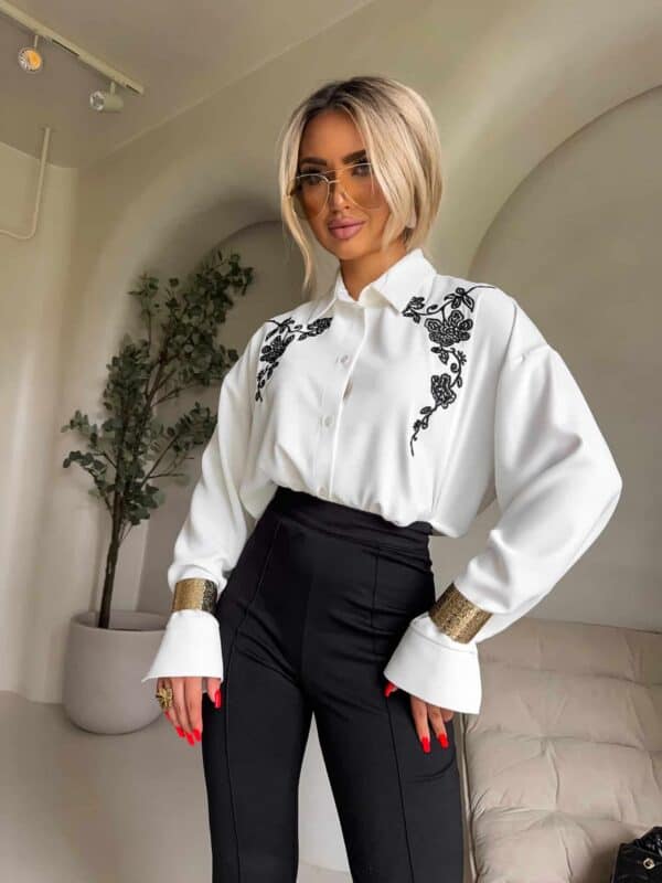 Koszula CHARLOTTE - ecru