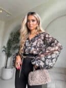 Bluzka LISBONA - flowers