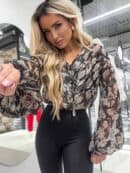 Bluzka LISBONA - flowers