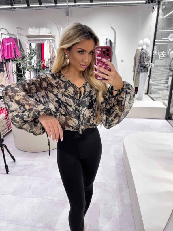 Bluzka LISBONA - flowers