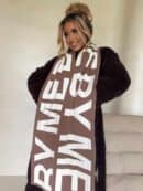 Szal BY ME - mokka Szal BY ME - mokka