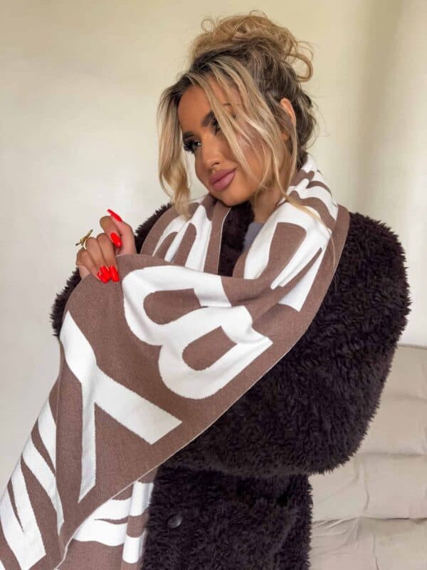 Szal BY ME - mokka Szal BY ME - mokka