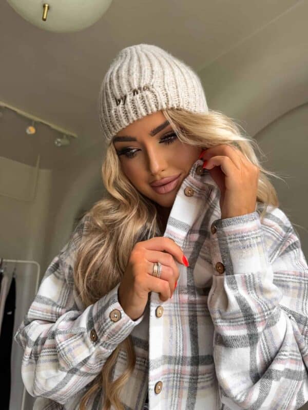 Koszula KRATA - szaro-beżowa Koszula KRATA - szaro-beżowa