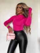 Bluzka SKIN gładka – różowa