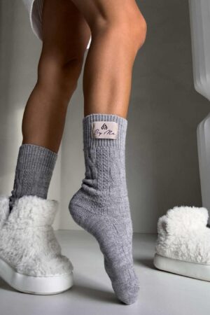 Skarpety WOOL – szare