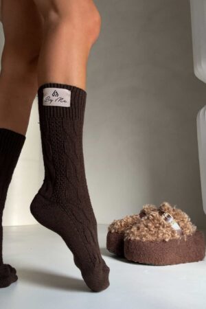 Skarpety WOOL – czekoladowe Skarpety WOOL – czekoladowe