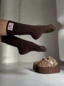 Skarpety WOOL – czekoladowe