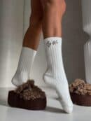 Skarpety WEŁNA – ecru