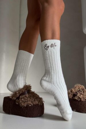 Skarpety WEŁNA – ecru