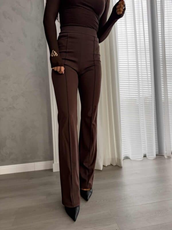 Spodnie DZWONY - czekoladowe DOSTĘPNE OD 5.GRUDNIA