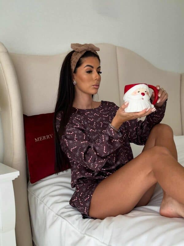 Piżamka CHRISTMAS DOSTĘPNE OD 04.12- czekoladowa Piżamka CHRISTMAS DOSTĘPNE OD 04.12- czekoladowa