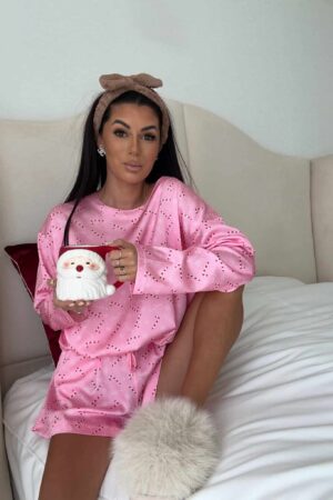 Piżamka CHRISTMAS DOSTĘPNE OD 04.12- różowa