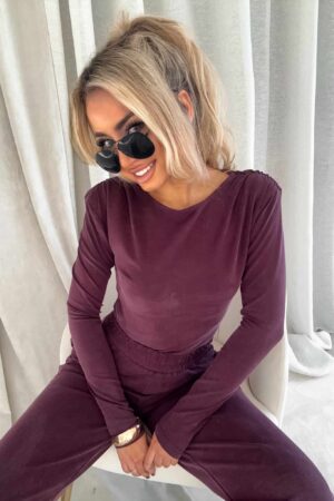 Bluzka LAMIA – bordowa