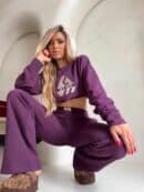 Spodnie SEVEN – śliwka