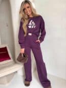 Spodnie SEVEN – śliwka