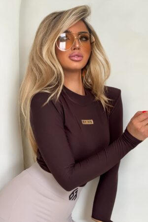 Bluzka MIRELLA By Me – czekoladowa