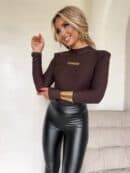 Bluzka MIRELLA By Me – czekoladowa