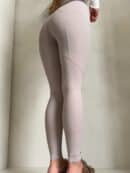 Legginsy FIT logo - beżowe