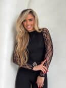 Bluzka SKIN IV transparent koronka - czarna Bluzka SKIN IV transparent koronka - czarna