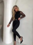 Bluzka SKIN IV transparent koronka - czarna Bluzka SKIN IV transparent koronka - czarna