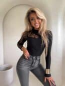 Bluzka SUZI koronka – czarna DOSTĘPNE OD 8.12