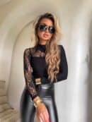 Bluzka SUZI koronka – czarna DOSTĘPNE OD 8.12