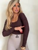 Bluzka MODENA – czekoladowa Bluzka MODENA – czekoladowa