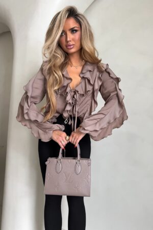 Bluzka COURTNEY - mokka