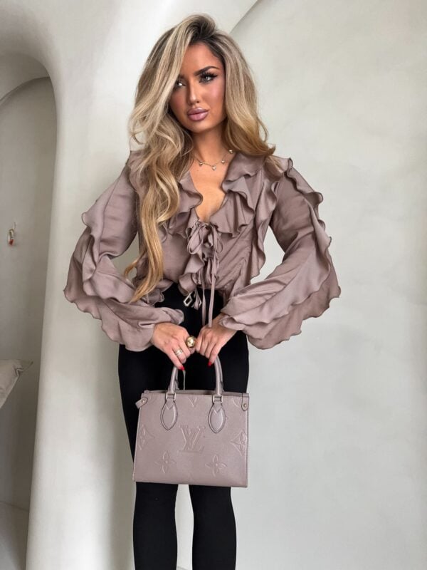 Bluzka COURTNEY - mokka Bluzka COURTNEY - mokka