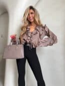 Bluzka COURTNEY - mokka Bluzka COURTNEY - mokka