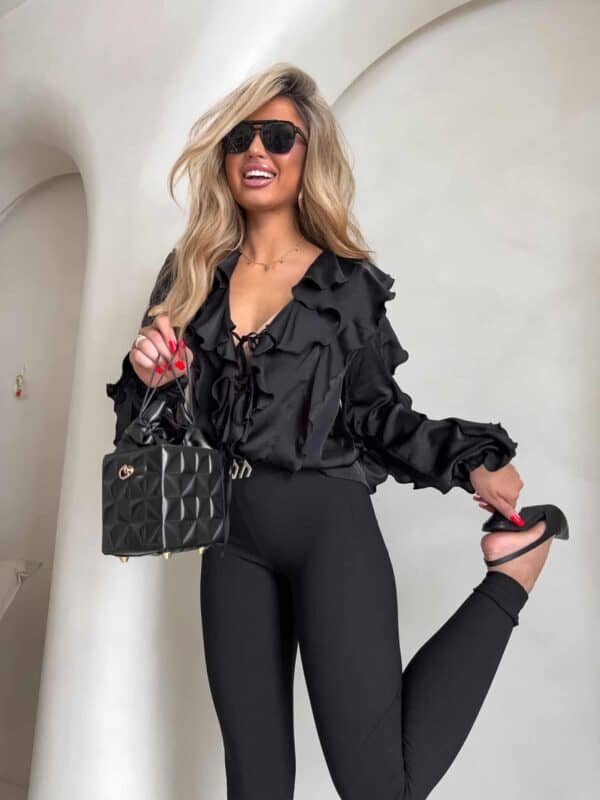 Bluzka COURTNEY - czarna Bluzka COURTNEY - czarna