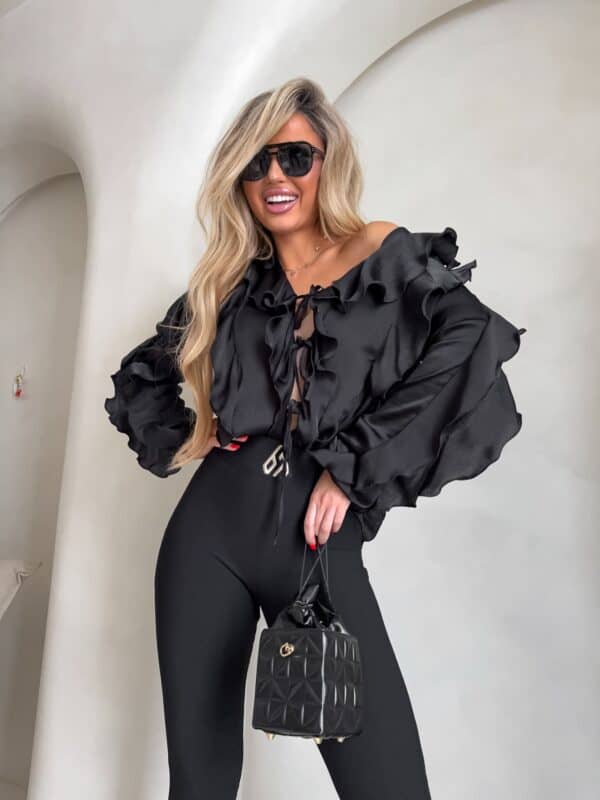 Bluzka COURTNEY - czarna Bluzka COURTNEY - czarna