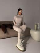 Legginsy FLOW beż Legginsy FLOW beż