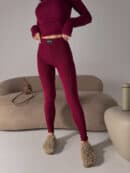 Legginsy FLOW bordo Legginsy FLOW bordo
